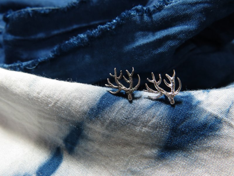 【925银饰 LOU】海洋系列 - 树枝珊瑚(单售) - 耳环/耳夹 - 银 银色