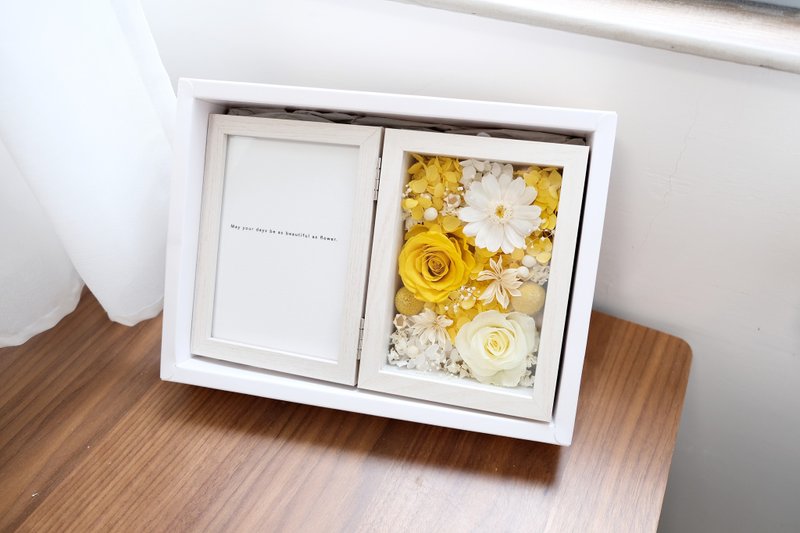 永生花4R揭页式相架 - 画框/相框 - 植物．花 黄色