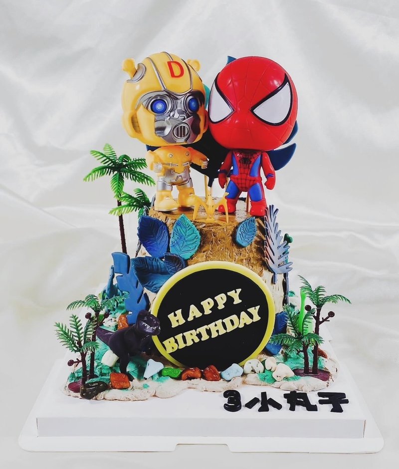 金刚 蜘蛛人 生日蛋糕 蛋糕 定制化 甜点 周岁 母亲节 4寸 面交 - 蛋糕/甜点 - 新鲜食材 多色