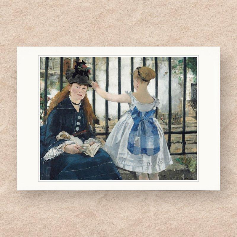 【 艺术画卡 】马奈・圣雷札火车站 | B4画卡 - 海报/装饰画/版画 - 纸 多色