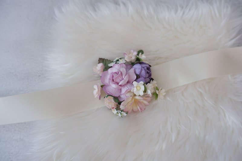 腕花痴紫 - 胸花/手腕花 - 纸 紫色