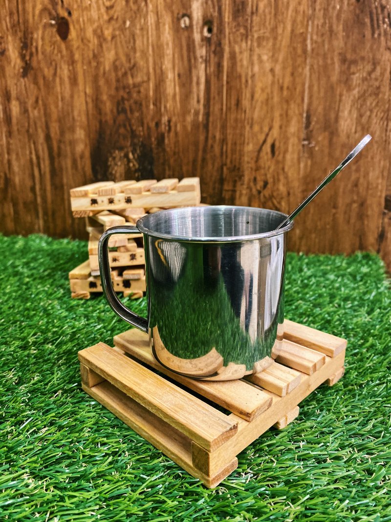 EARTH.er│手工制作木质栈板杯垫│:: 香港原创设计品牌 :: - 杯垫 - 木头 卡其色