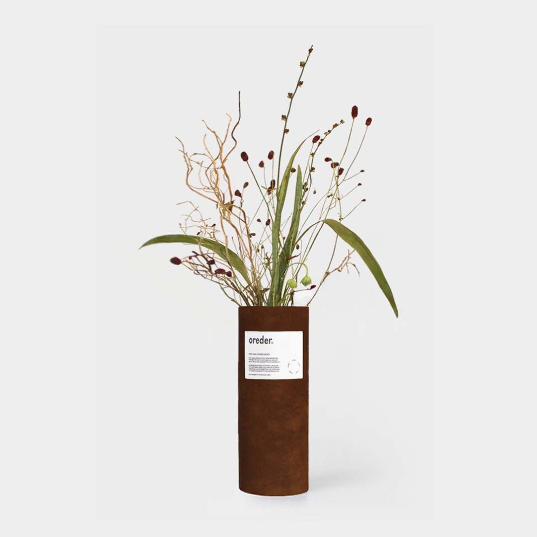 Flowervase 绒布套 - 植栽/盆栽 - 其他材质 咖啡色