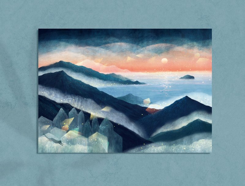 明信片 - 山岚与海岛 - 卡片/明信片 - 纸 