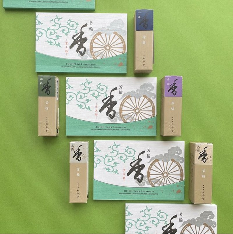 京五彩 Kyogosai 五款线香组礼盒 【松荣堂 Horin芳轮系列】 - 香薰/精油/线香 - 浓缩/萃取物 