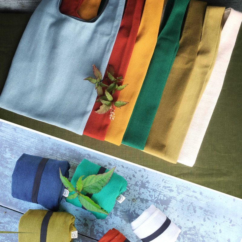 福袋 棉麻收纳背心袋福袋优惠组 大中小袋各一枚 多色可选 - 手提包/手提袋 - 棉．麻 多色