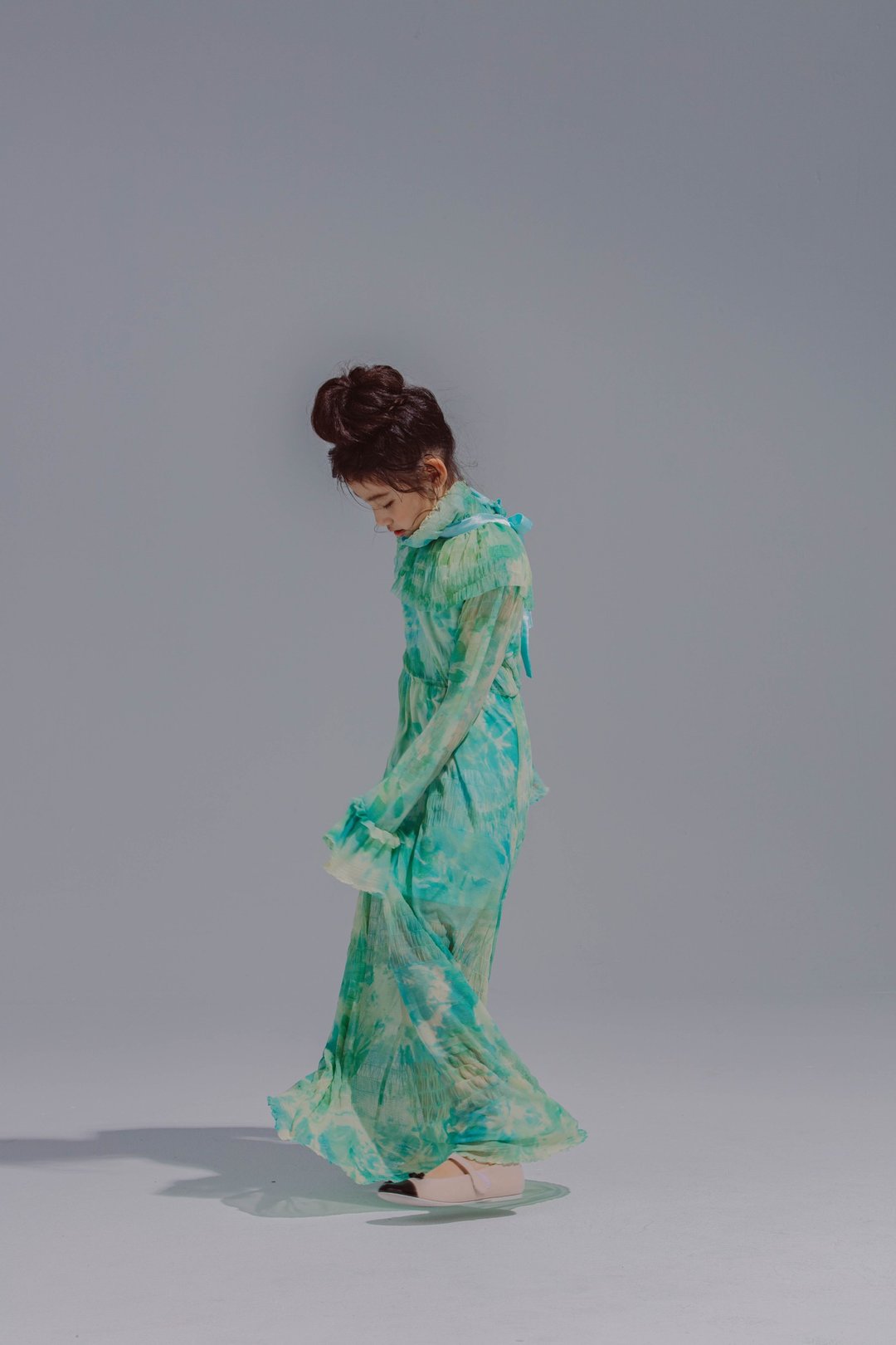 Ruffle Maxi Dress with Frill Neck Detail / 2020 - 童装礼服/连衣裙 - 其他材质 