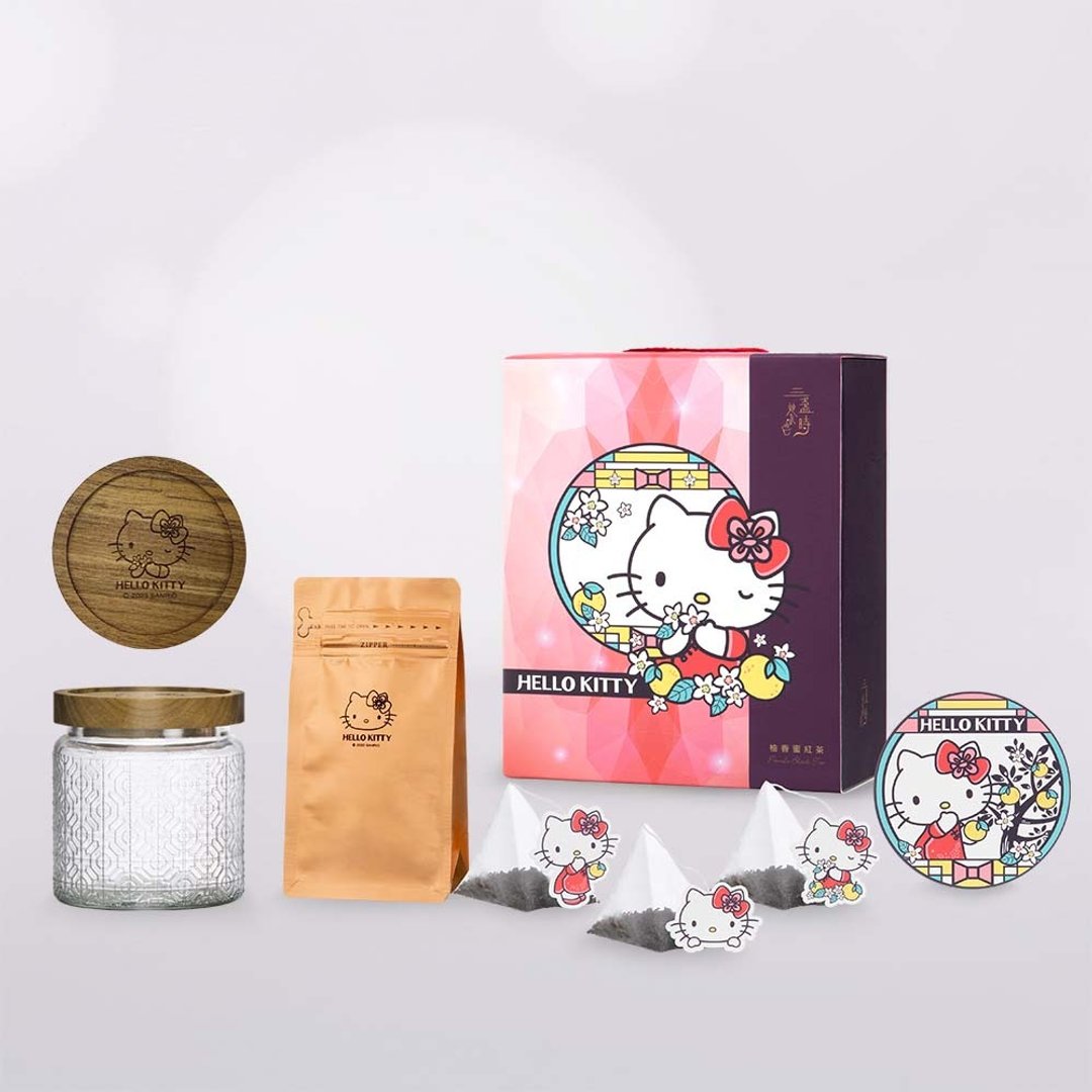 三盏茶时X HELLO KITTY 柚香蜜红茶 - 茶 - 玻璃 紫色