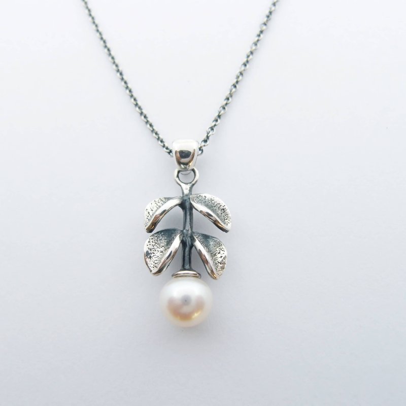 【珍珠花园系列4】白饭树 珍珠925银项链 - 项链 - 珍珠 白色