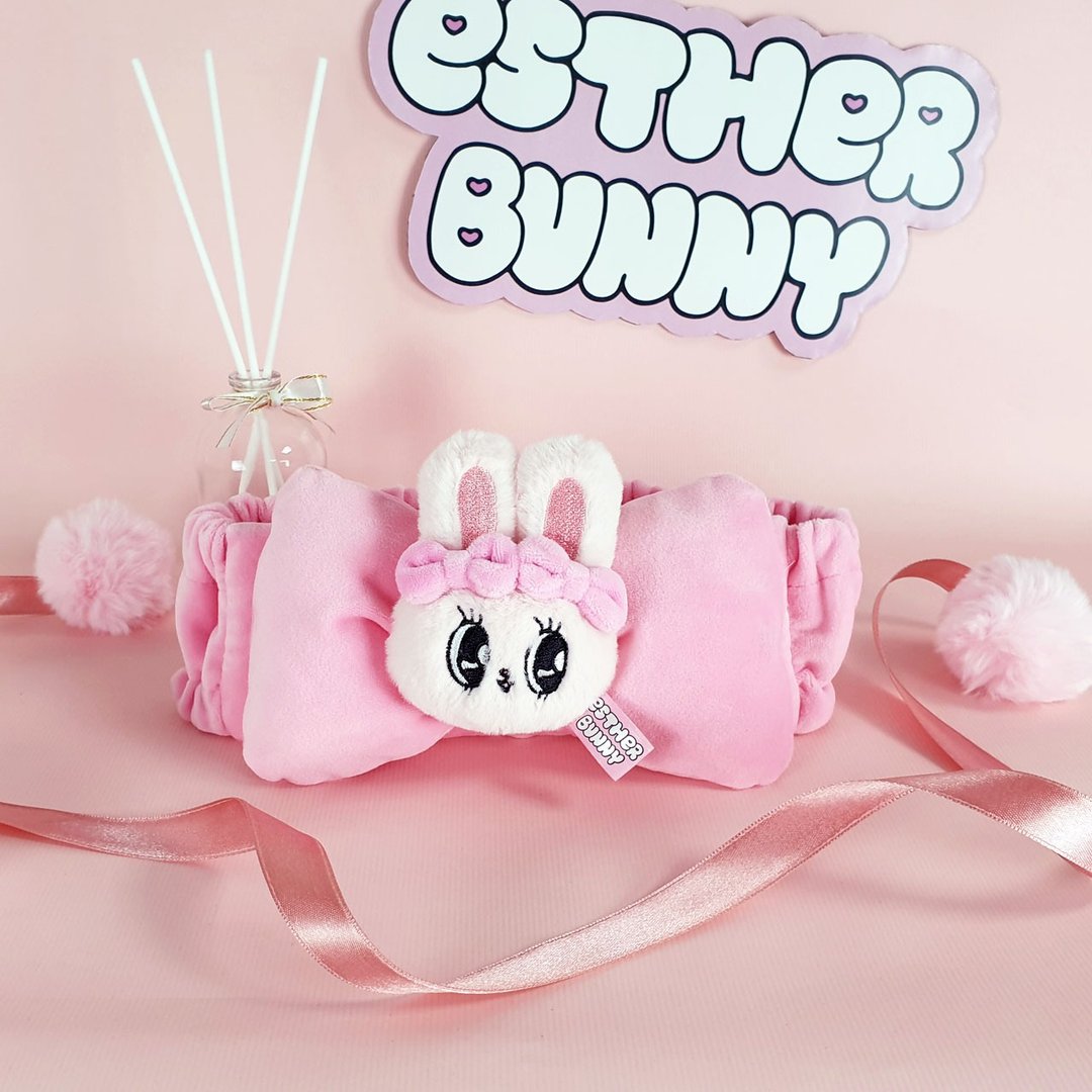 【Esther Bunny艾丝乐小兔】发带 洗脸发带 美容发带 运动发带 - 卫浴用品 - 聚酯纤维 粉红色