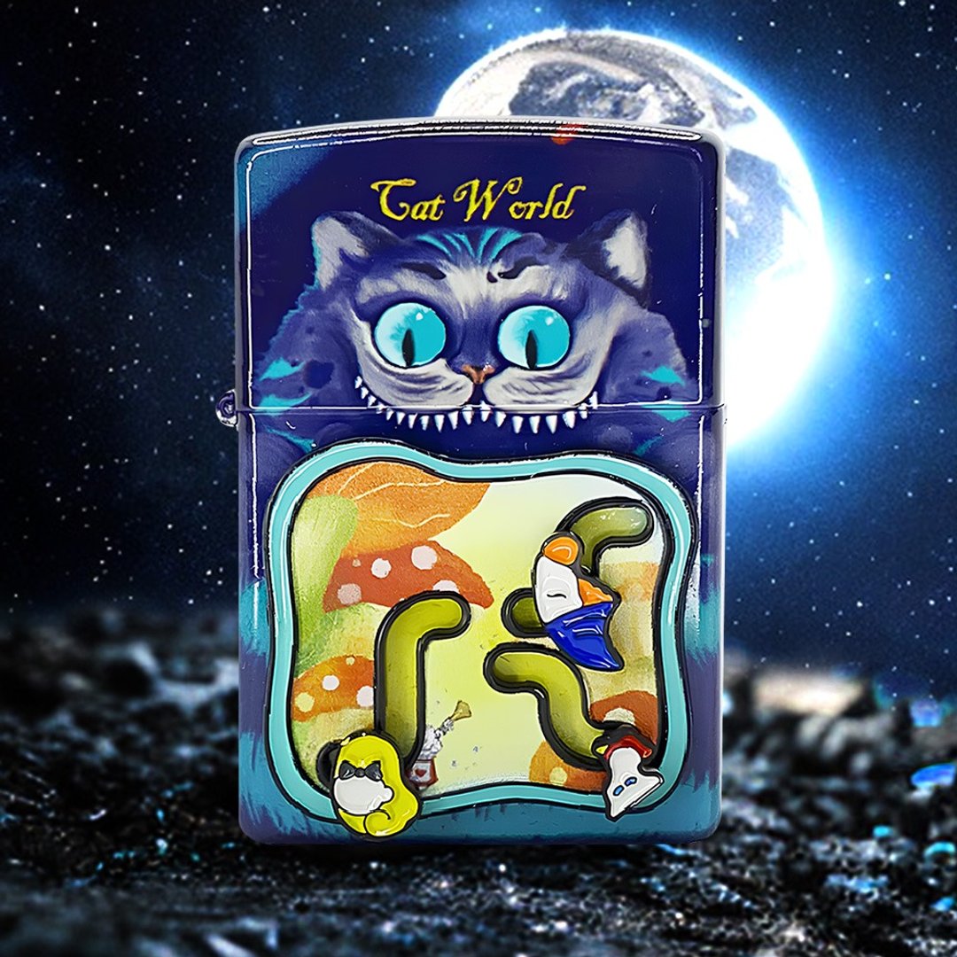 【ZIPPO官方旗舰店】猫咪世界防风打火机 Z-070 - 其他 - 铜/黄铜 多色