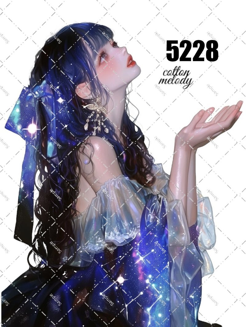 original sticker no.5228 人物贴纸 原创贴纸 原创人物贴纸 装饰贴纸 cotton melody - 贴纸 - 纸 