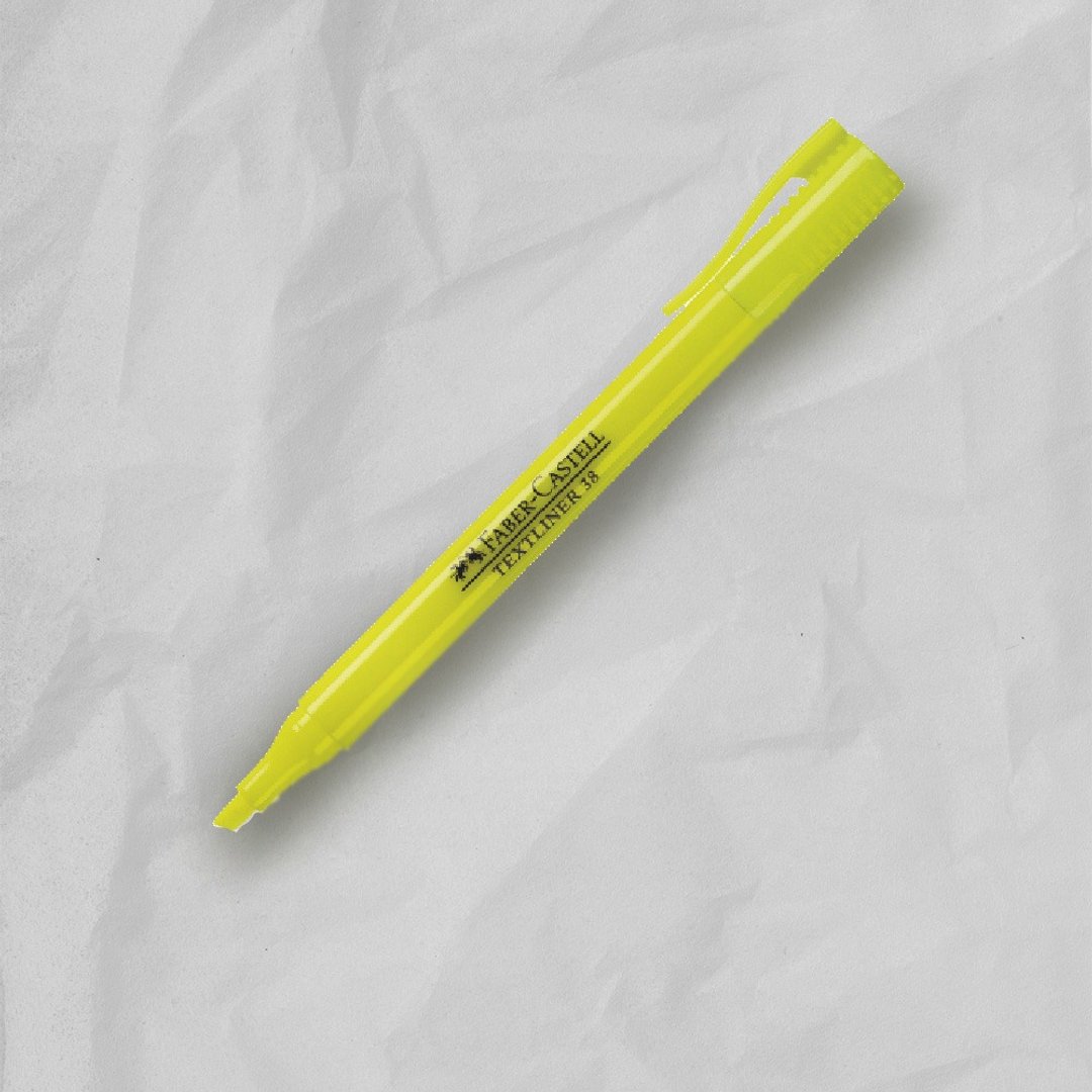 Faber-Castell 辉柏超感度萤光笔-黄 一盒(原厂正货) - 其他 - 其他材质 黄色