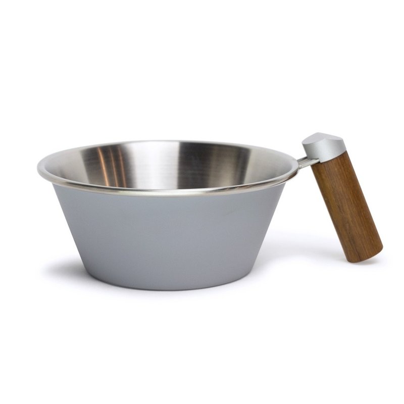 木柄iO碗550ml (冷灰) - 咖啡杯/马克杯 - 不锈钢 灰色