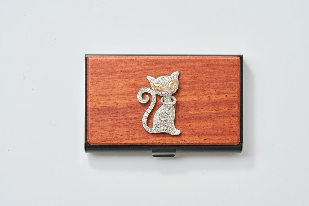 猫咪_金工艺术品名片夹 - 名片架/名片座 - 其他材质 