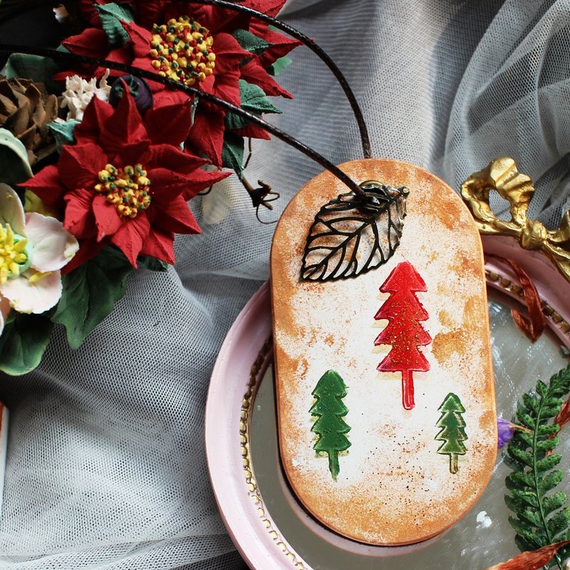 【蕾安柏】圣诞树香氛扩香石│婚礼小物│圣诞礼物│交换礼物 - 摆饰 - 其他材质 绿色