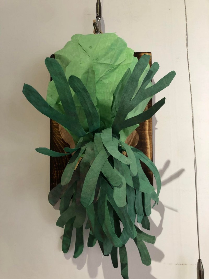 叛徒鹿角蕨 02号 滤纸手折花 植物上板 情人节礼物 生日礼物 - 植栽/盆栽 - 纸 