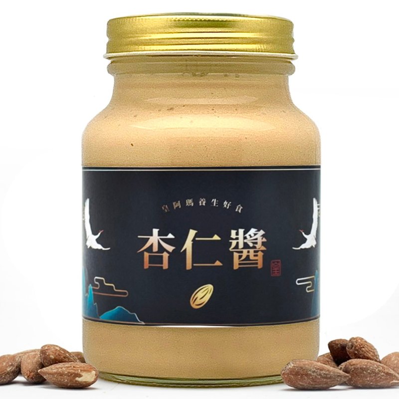 皇阿玛-杏仁酱 600g/瓶×1入 必买伴手礼 礼盒 杏仁酱 古早味抹酱 - 果酱/抹酱 - 浓缩/萃取物 卡其色