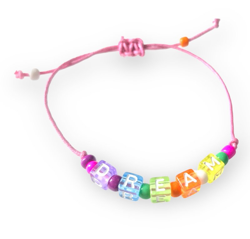 3条名字手链 - 手链/手环 - 压克力 多色