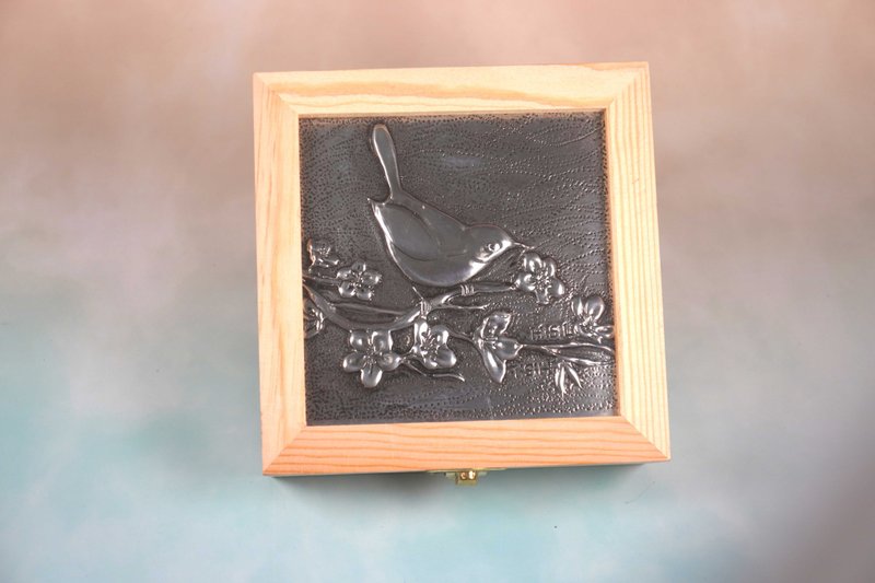 左喜上眉梢收纳盒玻璃盖磁底 - 收纳用品 - 其他材质 透明