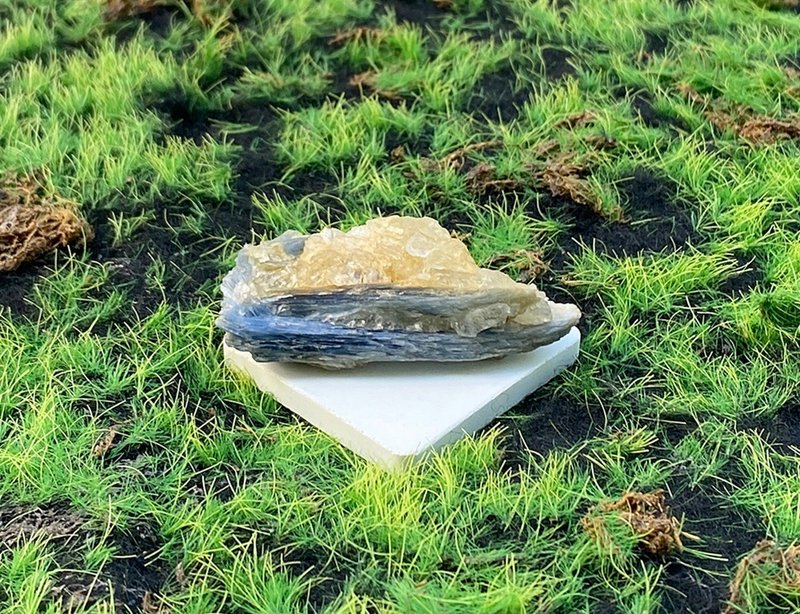 天然原矿蓝晶石共生白水晶 快速出货 提升沟通能力 旺人缘 - 摆饰 - 水晶 多色