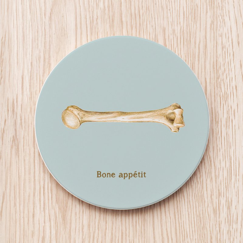 骨头定制陶瓷杯垫/医生 医师 兽医 护士 送礼 礼物 - 杯垫 - 瓷 绿色