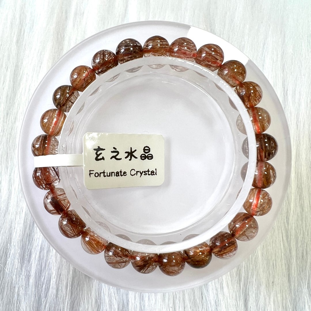 红铜发手串 | 水晶 | 水晶手串 | 水晶手链 | 水晶手链 - 手链/手环 - 水晶 红色