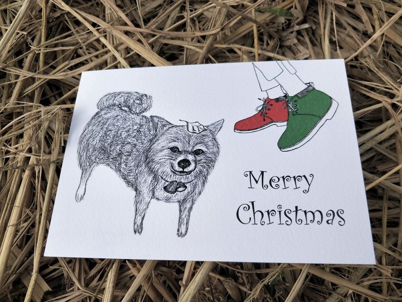 Postcard/万用明信片/明信片/手绘/圣诞节/Merry Christmas - 卡片/明信片 - 纸 白色