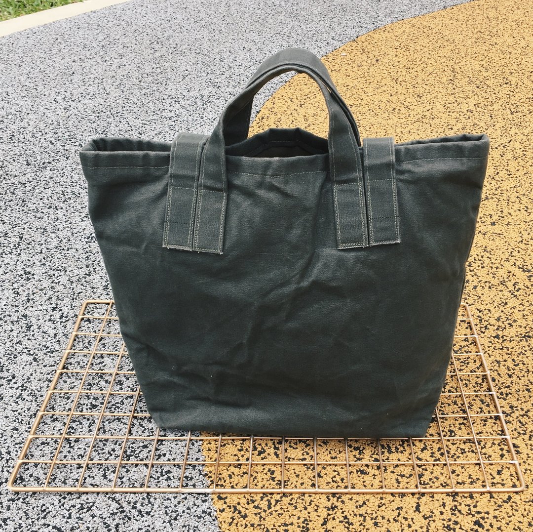 ROBIN Canvas Shopper Tote - 手提包/手提袋 - 棉．麻 绿色