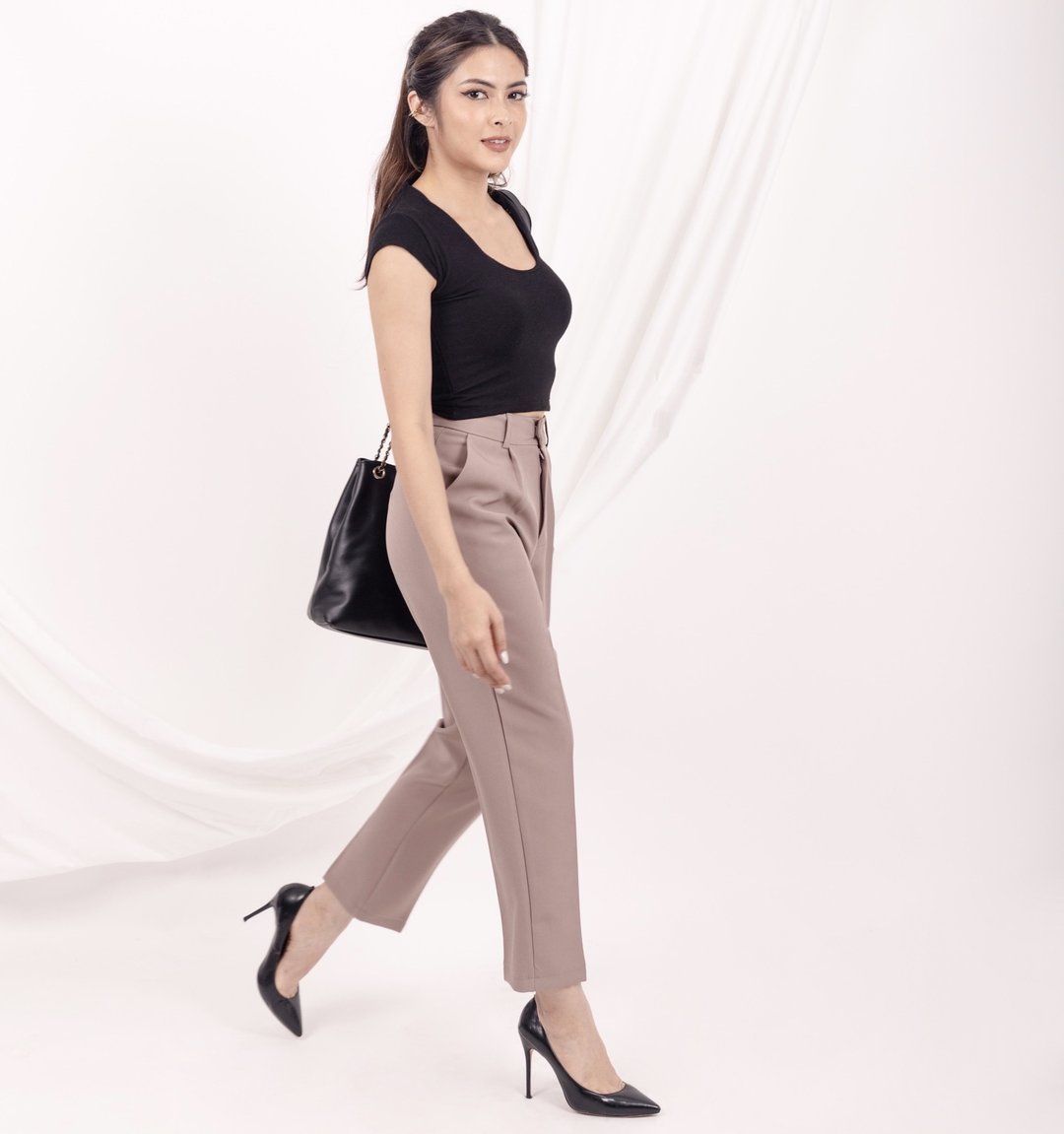 Freedom Pants  棕色 - 女装长裤 - 环保材料 卡其色