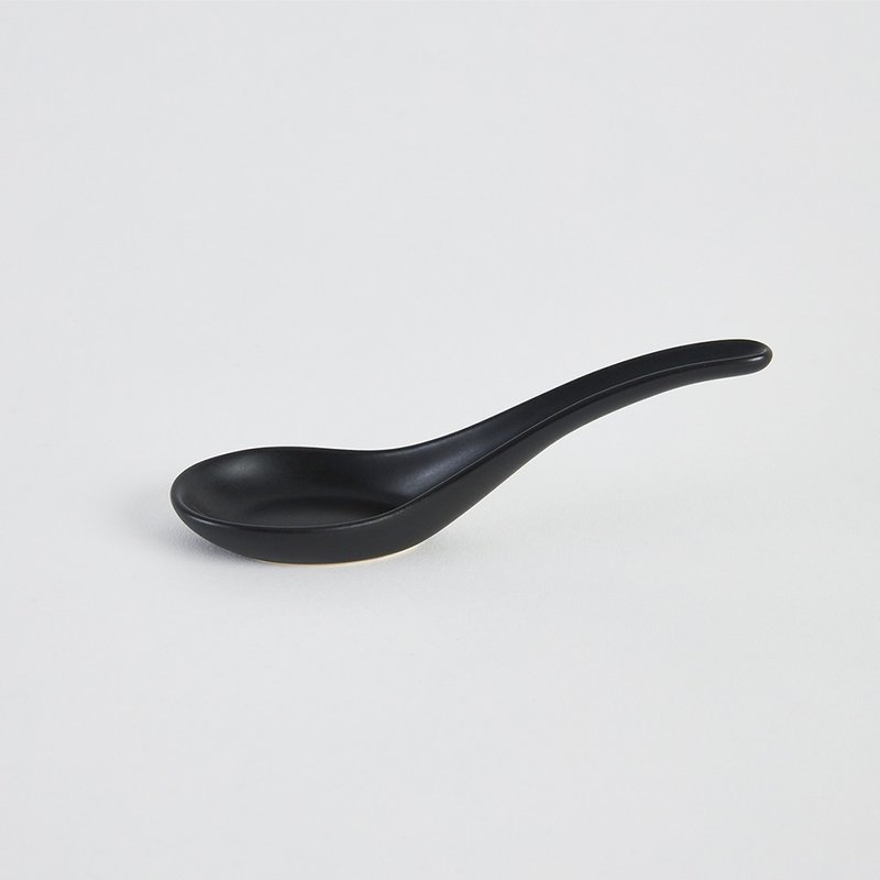 KOGA 许家陶器品 陶质汤匙 (尖山黑) - 餐刀/叉/匙组合 - 陶 黑色