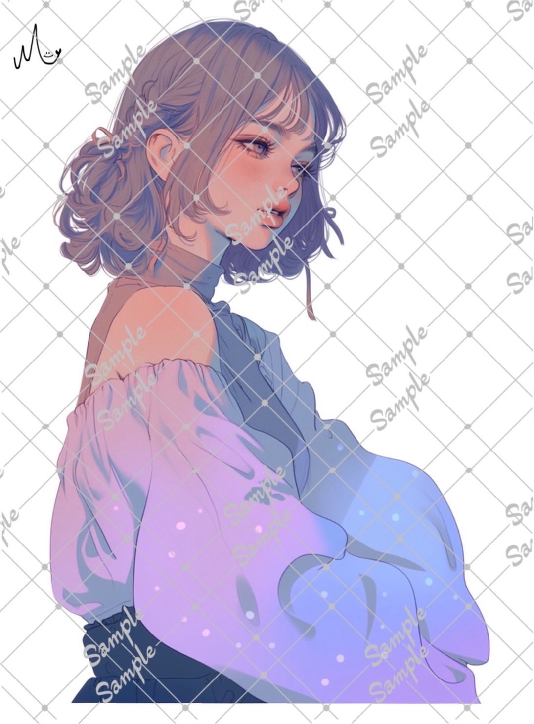原创人物贴纸 8月新作 - 贴纸 - 纸 