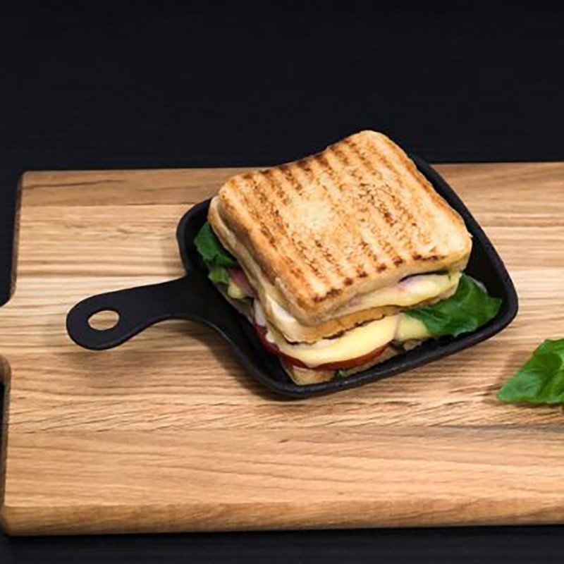 【Maku Kitchen Life】铸铁煎烤盘 14cm - 锅具/烤盘 - 珐琅 