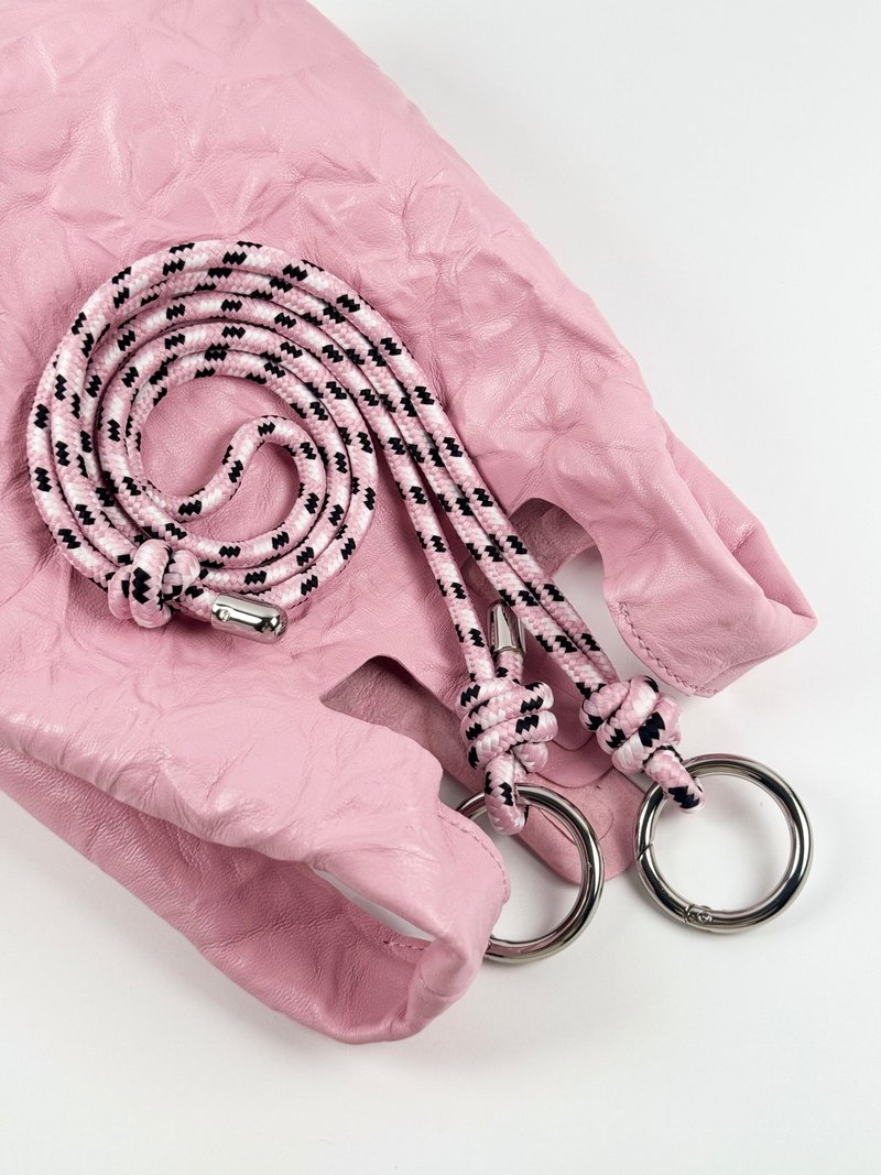 交叉带粉红色_手工制作_手提包带 - 挂绳/吊绳 - 聚酯纤维 