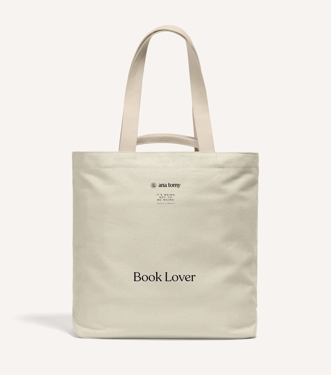 【定制化礼物】16盎司Book Tote 重磅帆布托特书袋自然色 - 手提包/手提袋 - 棉 
