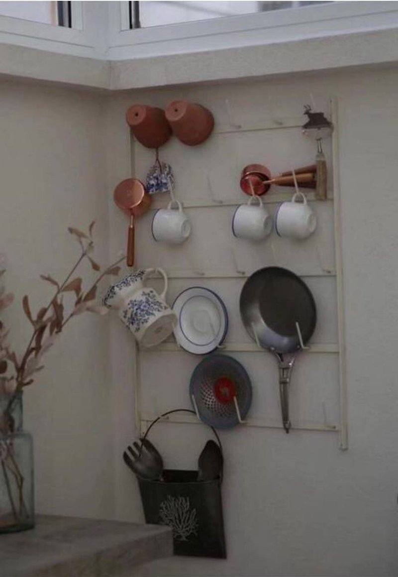 欧蕾塔生活杂白色铁制收纳挂架挂架 - 摆饰 - 其他金属 白色