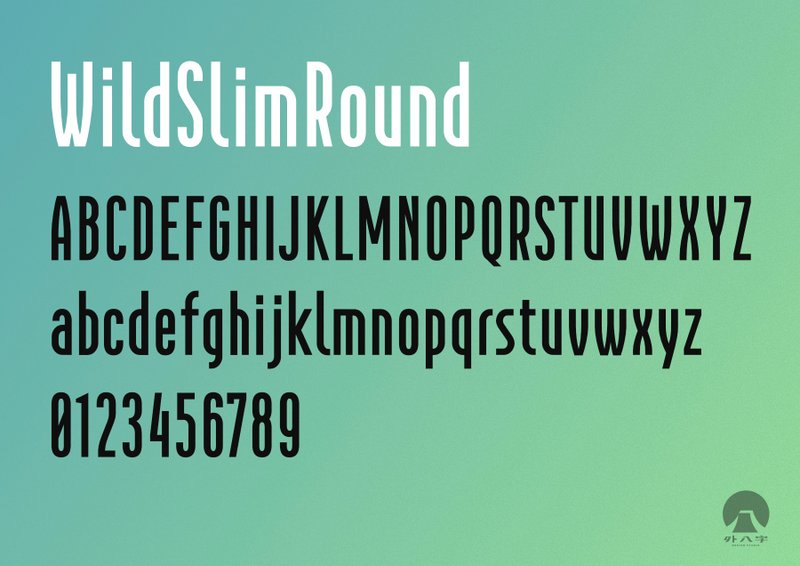 原创英文字体 WildSlim-Round ( Opentype 格式 ) - 字体设计 - 其他材质 