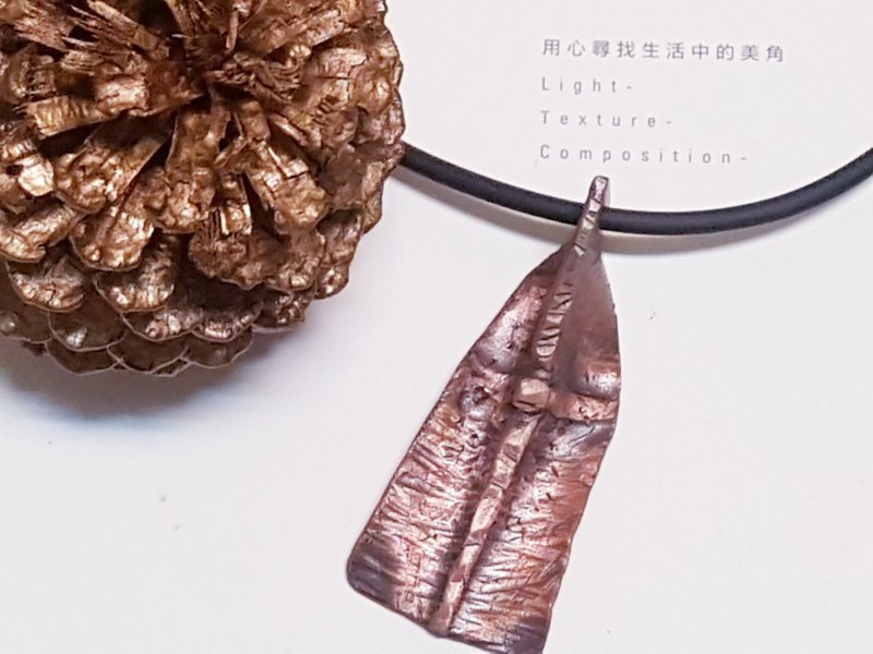 金工手作│锻敲红铜项链│文化币│台南旅游 - 金工/饰品 - 铜/黄铜 