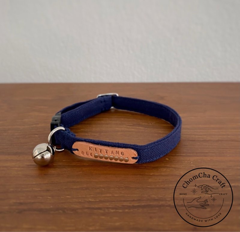 •minimal catcollar •breakaway buckle - 项圈/牵绳 - 棉．麻 