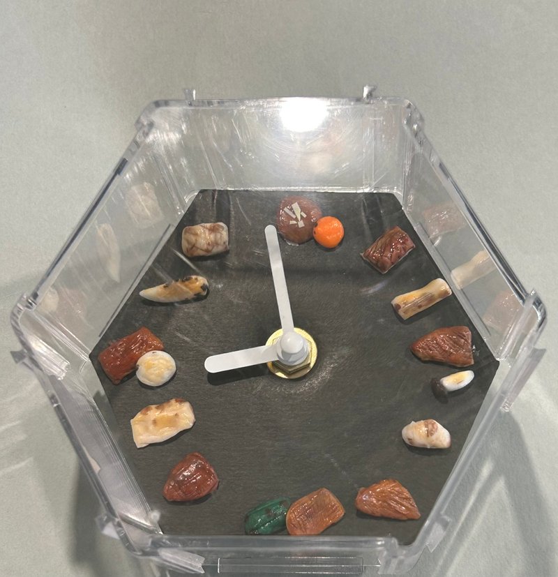 烤肉时钟 - 时钟/闹钟 - 粘土 黑色