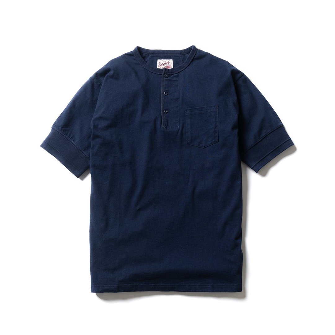 Henley Classic(S) - 深蓝Navy - 男装上衣/T 恤 - 棉 