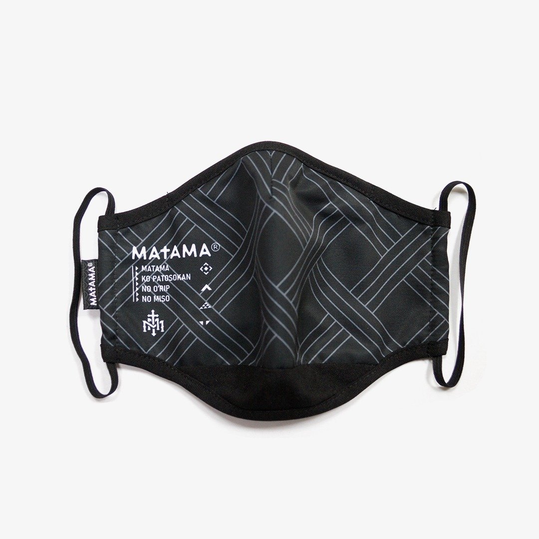 MATAMA / 21 - Protective Mask 有机系抗菌防泼防护口罩 编织款 - 口罩 - 防水材质 黑色