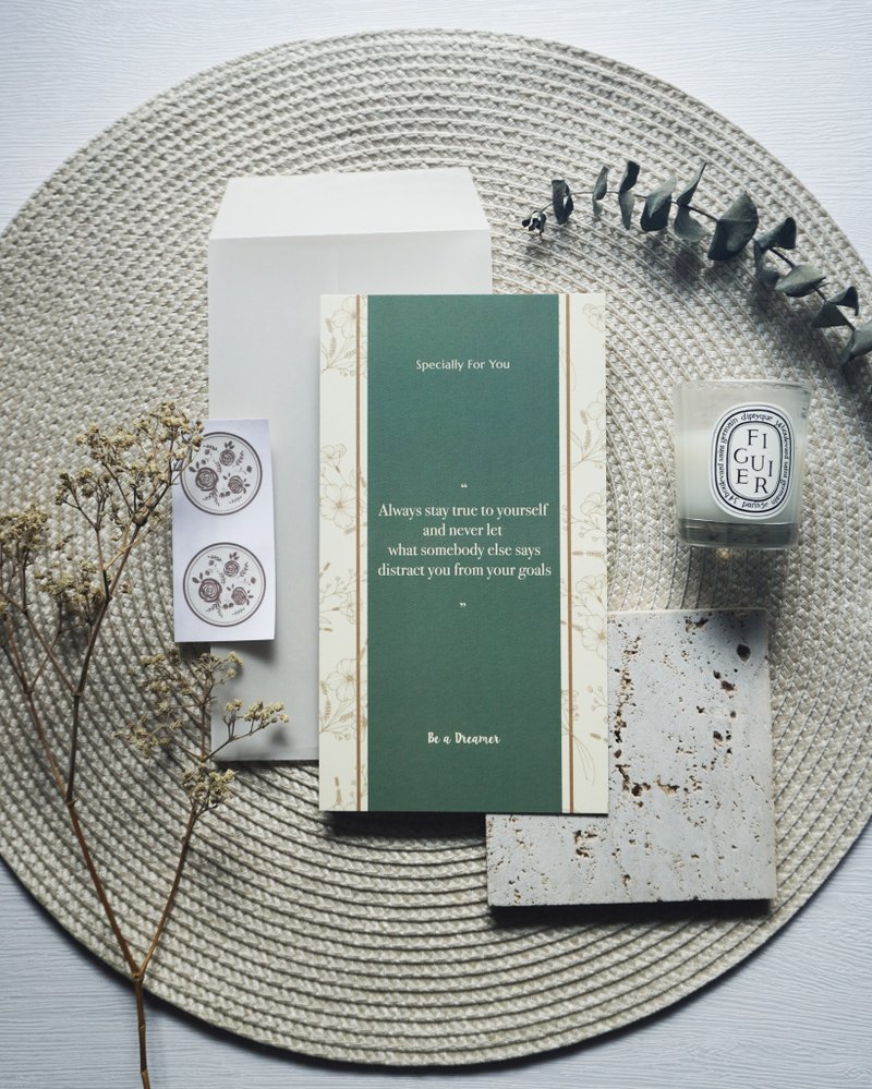 Rosie Petals 心意卡 (卡、信封、贴纸) - 卡片/明信片 - 纸 