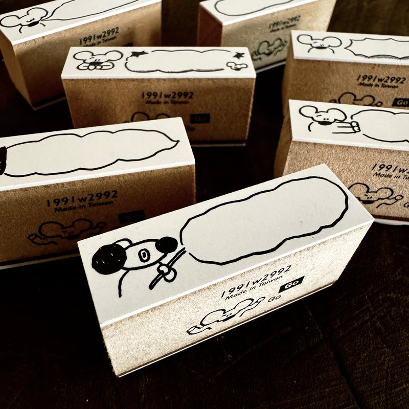 白日梦印章//鼠老板 - 印章/印台 - 木头 白色