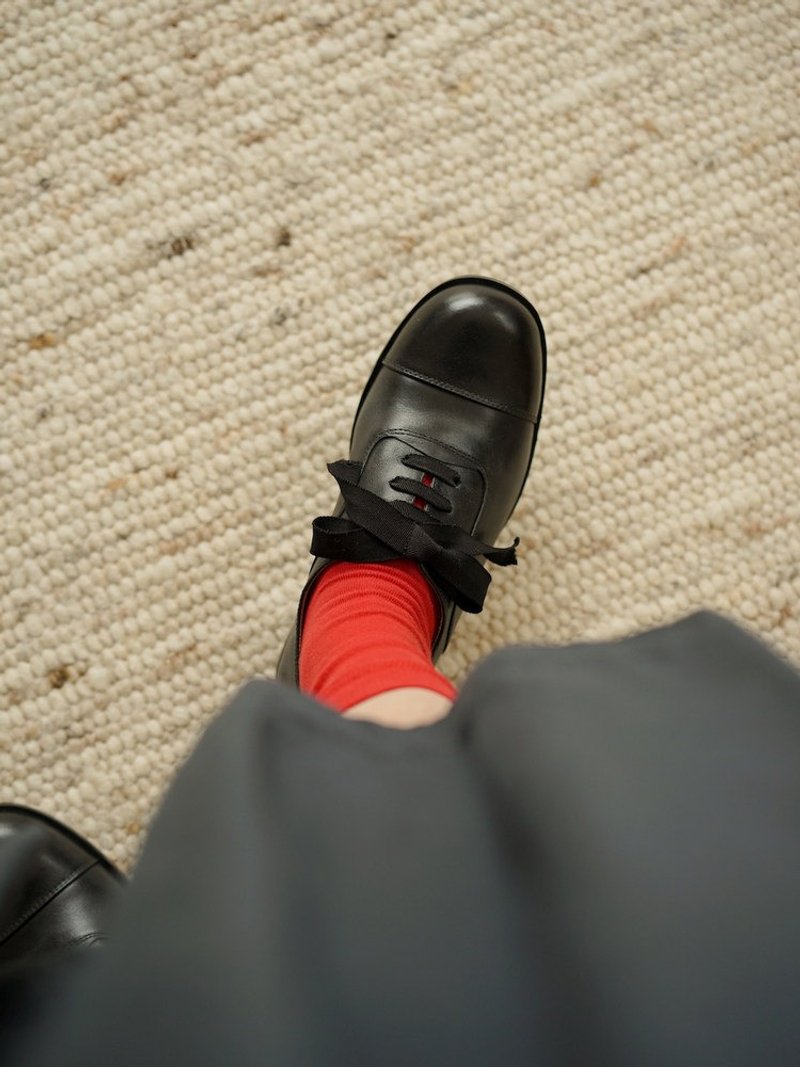 复古油蜡皮 / 小皮鞋牛津鞋 / 手工製 - 女款牛津鞋/乐福鞋 - 真皮 多色