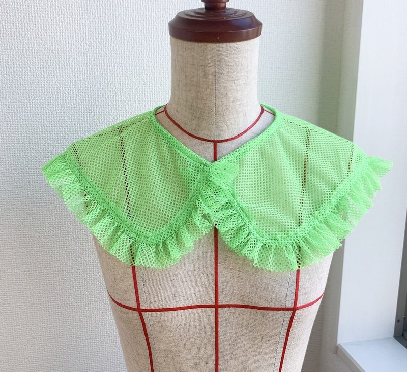 圆形霓虹萤光绿领 - 领结/领巾 - 聚酯纤维 绿色