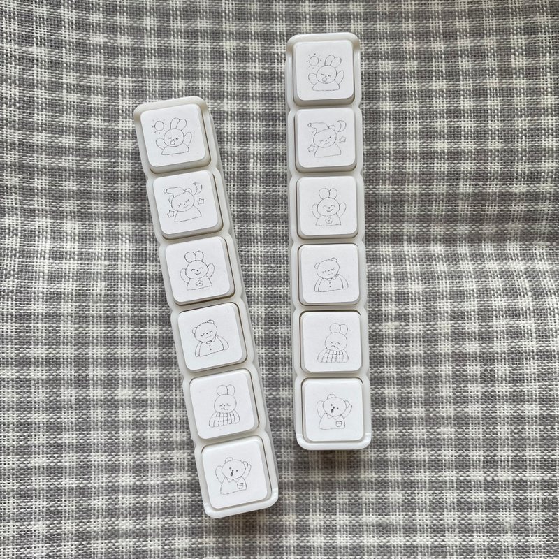 六连印章 动物系列 - 印章/印台 - 塑料 白色