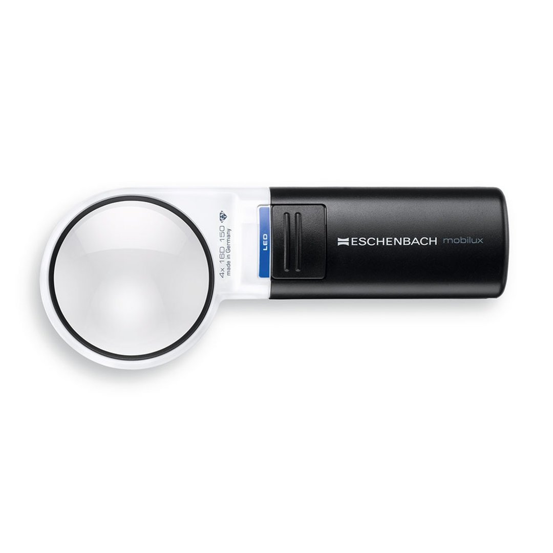 mobilux LED 4x/16D/60mm 德国制LED手持型非球面放大镜 151141 - 其他书写用品 - 塑料 黑色