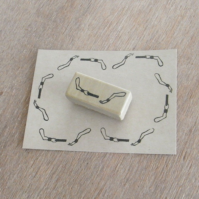 手部印章 传递接力棒 - 印章/印台 - 橡胶 卡其色