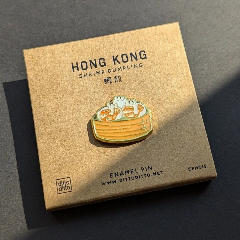 虾饺别针 - 徽章/别针 - 其他材质 金色